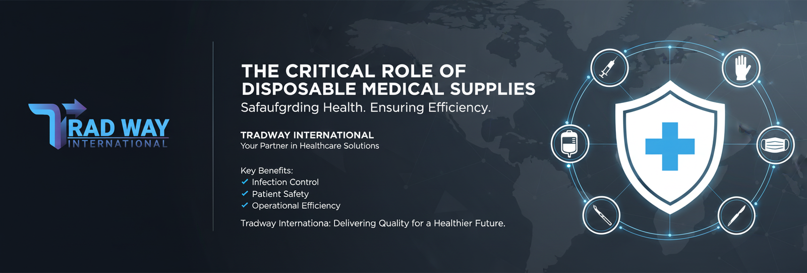 Disposable medical supplies including gloves syringes masks and gowns for healthcare